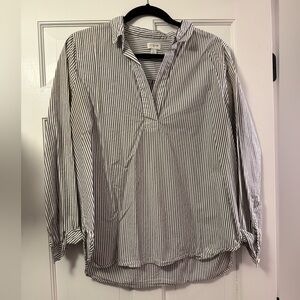 J. Crew Monochrome Striped Top